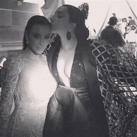 Kim Kardashian And Lady Gaga From Met Gala 2015 Instagrams And Twitpics