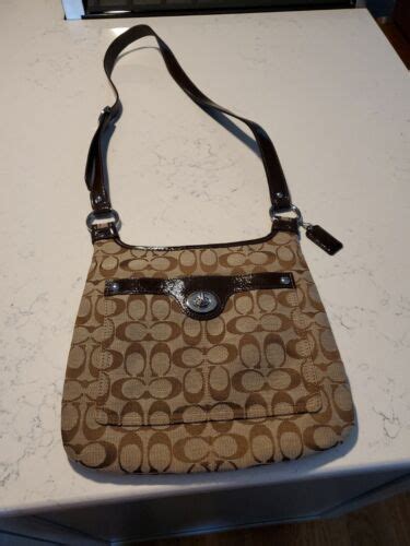 Coach Crossbody Brown Signature C Gem