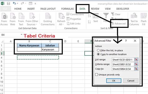 Cara Mengambil Data Dari Sheet Lain Dengan Kriteria Tertentu Di Excel