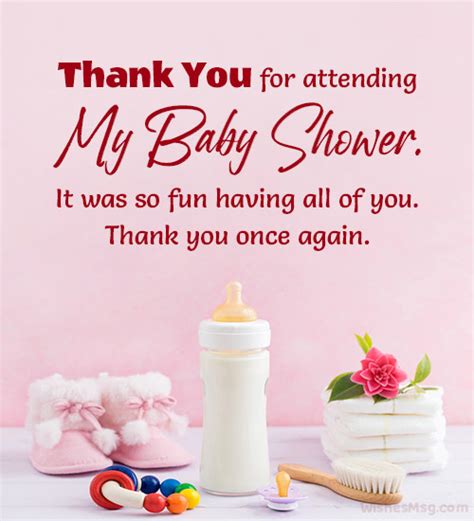 50 Baby Shower Thank You Messages Best Quotations Wishes Greetings