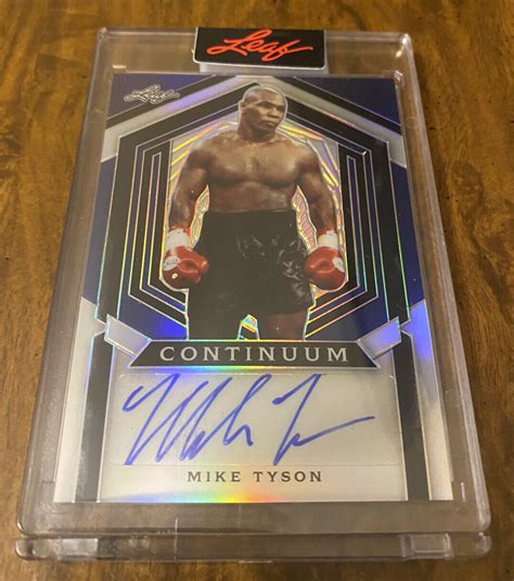 Mavin 2023 Leaf Continuum Metal Mike Tyson Auto 393