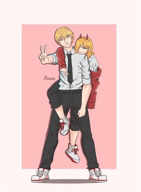 Denji Y Power by Zaurea on DeviantArt