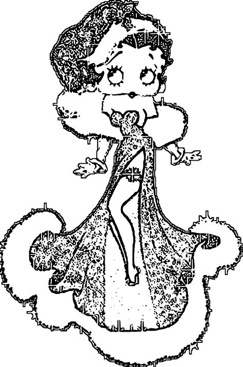 Betty Boop Cheerleading Coloring Page Coloring Pages