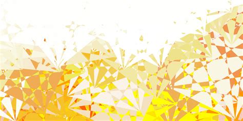 Light Yellow vector pattern with polygonal shapes. 21004776 Vector Art ...