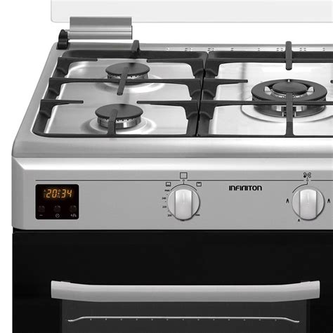 Cocina Horno Infiniton Cc Xhtp Inox Fuegos Litros Ancho