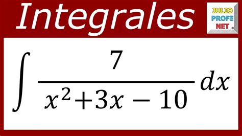 Integraci N Por Fracciones Parciales Ejercicio Youtube