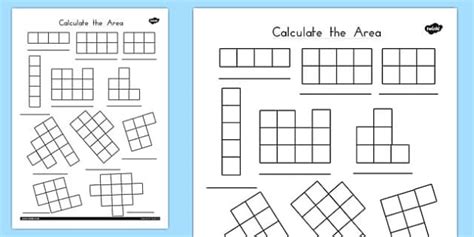 Calculate The Area Worksheets L Enseignant A Fait Twinkl