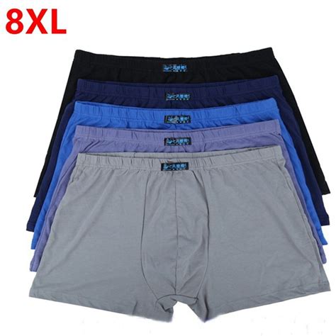 Large Loose Male Cotton Underwears Boxers Panties Breathable Plus Size