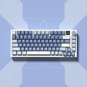 Wk Gasket Wireless Mechanical Keyboard Rgb Hot Swap Gaming Keyboard With Knob White Sea