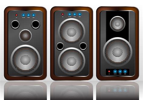 Speaker Vector Set 157376 Vector Art at Vecteezy