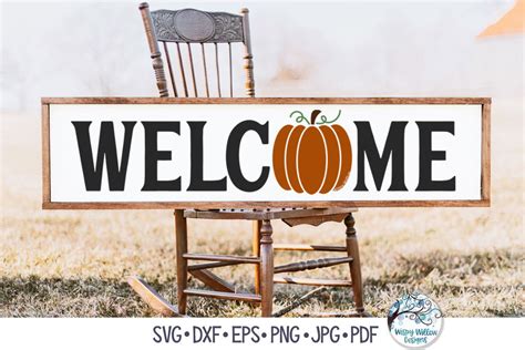 Fall Welcome Sign SVG - So Fontsy