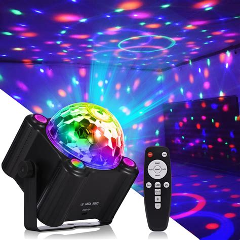 Yinpkteo Party Lights Disco Ball Light Dj Disco Light Sound Activated