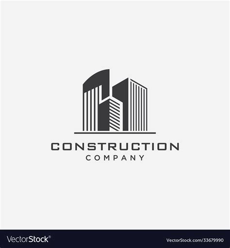 Real estate property apartment logo design Vector Image