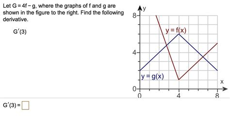 Let G = 4f - g, where the graphs f and g are shown in the figure to the ...
