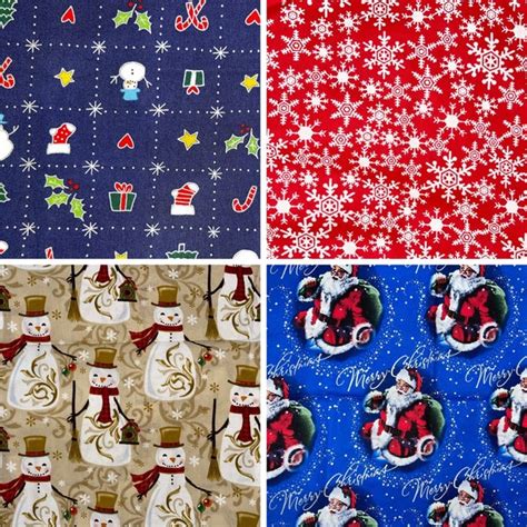 Christmas Fabric Fat Quarters Etsy