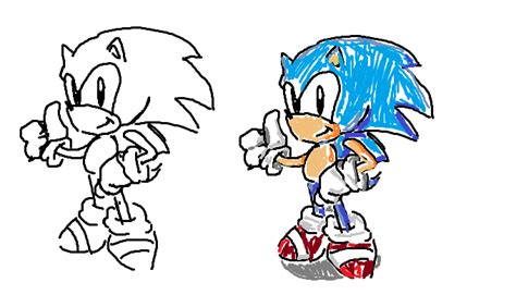 ms paint sonic by Noibula on Newgrounds