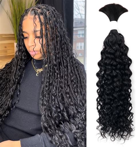 Amazon Human Braiding Hair For Boho Braids Hondy Blonde Deep Wave