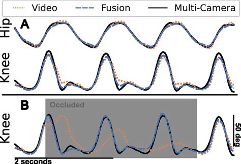 Example Lower Limb Kinematics During Walking A With No Occlusions