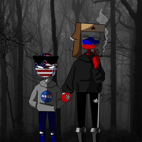 🇷🇺 Russia And Usa 🇺🇸 •countryhumans• Eng Amino