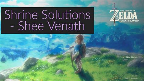 Shrine Solutions Shee Venath Botw With The Zelda Lady Youtube