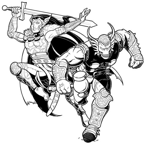 Beta Ray Bill And Lady Sif By Claudiacangini On Deviantart