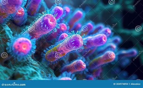 Chlamydophila Pneumoniae Bacteria Under Microscope AI Generated Stock ...