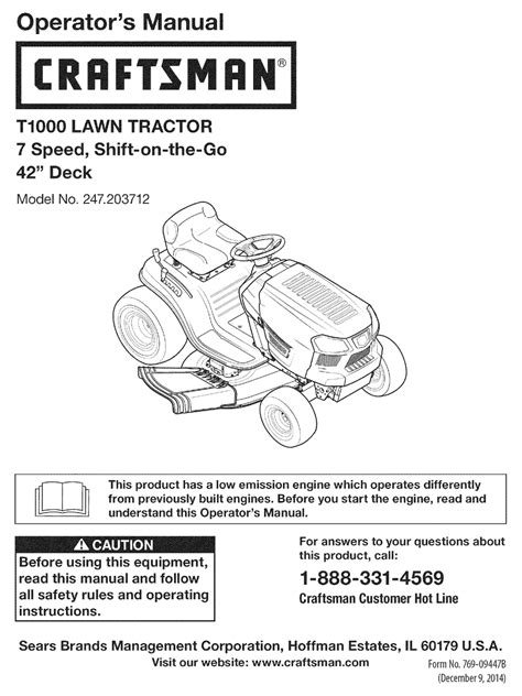 Craftsman Lt1000 Manuals - Wiring Draw And Schematic