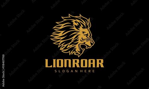 Lion Roar Logo Stock Vector | Adobe Stock