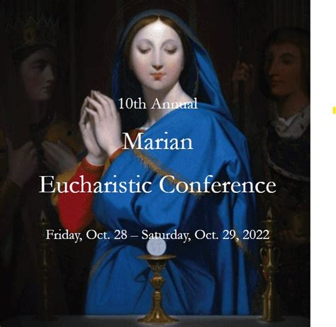 Th Marian Eucharistic Conference South Carolina Catholic