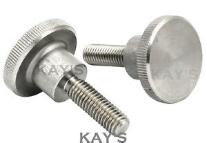 Knurled Thumb Screws A Stainless Steel Hand Grip Knob Bolts M M M