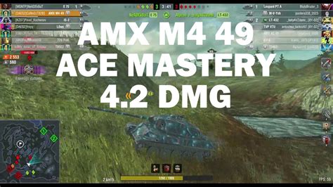 AMX M4 49 Ace Mastery 3 9 DMG WOT Blitz YouTube