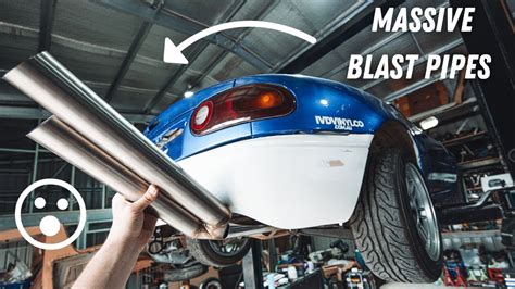 Drift Miata Gets Huge Blast Pipe Exhaust Dirft Mx5 Ep 13 Youtube