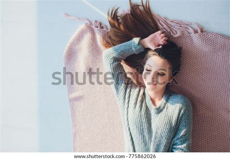 Beautiful Sexy Tan Brunette Woman Posing Stock Photo 775862026 Shutterstock