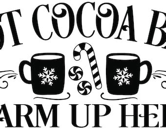 Hot Cocoa Svg Etsy