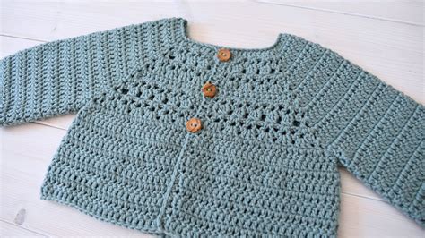 How To Crochet A Pretty Baby Childrens Cardigan The Audrey