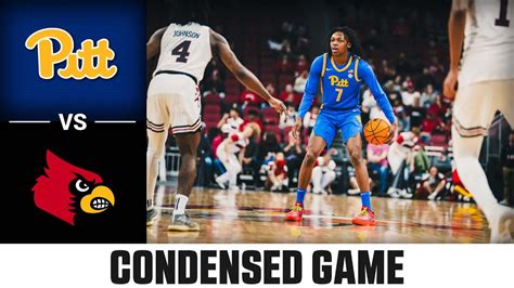 Pitt Vs Louisville Condensed Game 2023 24 ACC Mens Basketball YouTube