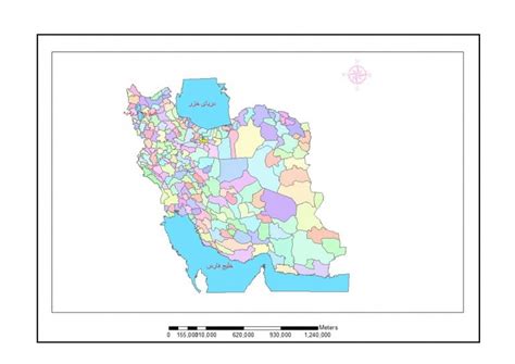 شیپ فایل نقشه تقسیمات استانی گروه نقشه برداری ایکس کا مپ