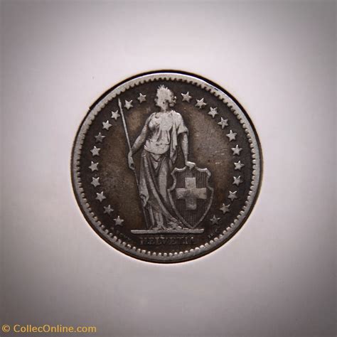 Francs Helvetia Debout B Coins World Switzerland