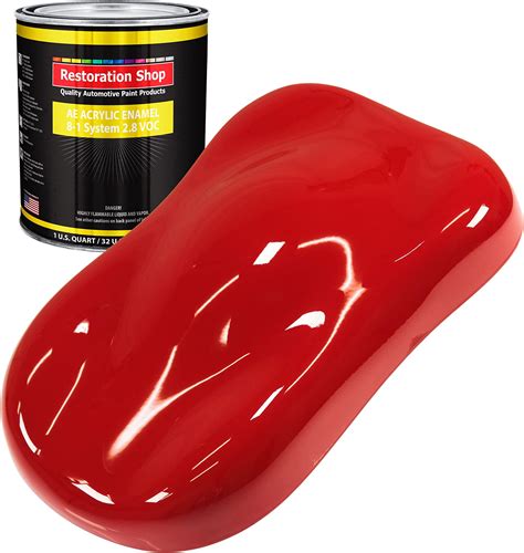 Restoration Shop Candy Apple Red Acrylic Enamel Auto Paint Quart Paint Color