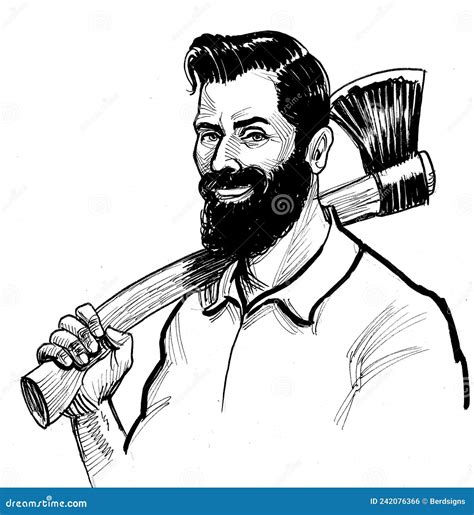 Canadian Lumberjack Stock Illustration Illustration Of Retro 242076366