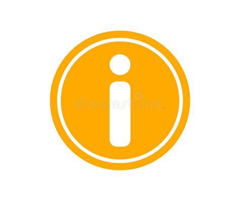 Info Icon Isolated On White Background Stock Vector Illustration Of