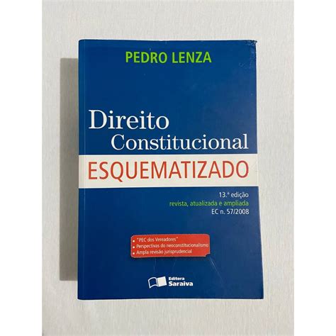 Constitucional Pedro Lenza - Direito Constitucional Esquematizado - Pedro Lenza - 13 edição | Shopee ...