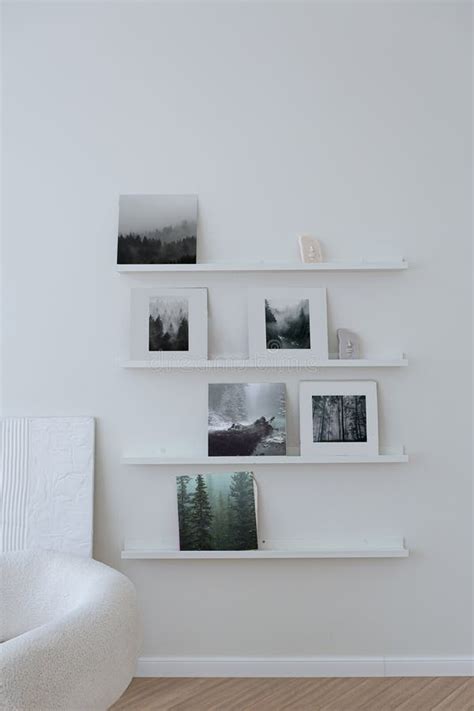 Super White Simple Clean And Stylish Interior With Modern Furniture In Nude Color And