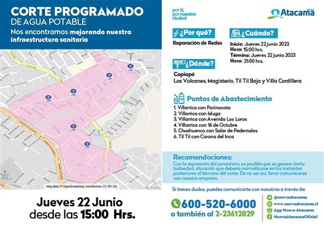 Trabajos De Mejoramiento Implicar N Corte Programado De Agua Potable En