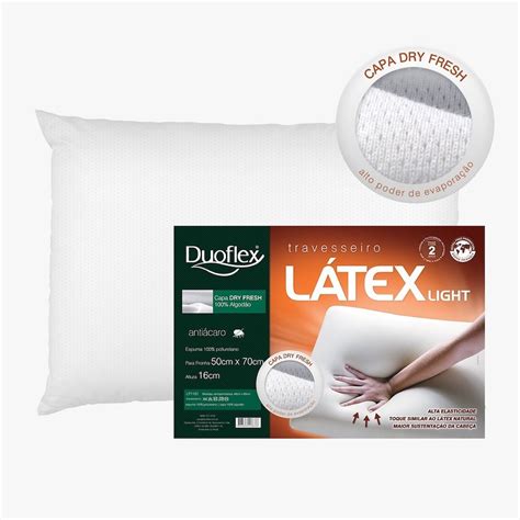 Travesseiro Latex Duoflex Light Cm X Cmrenata Decora Es