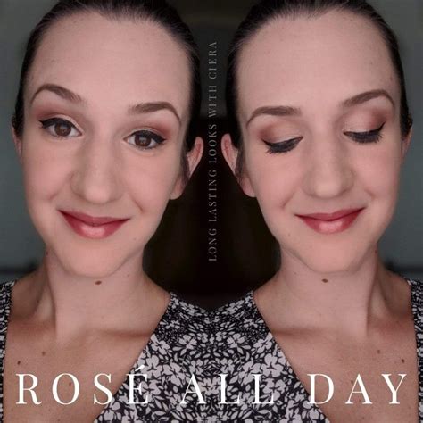 Rosé All Day LipSense Subtle Smolder ShadowSense eye trio Sandstone