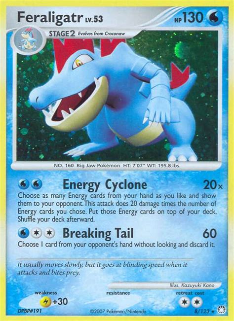 Feraligatr 8 Mysterious Treasures 2007 Pokemon Card