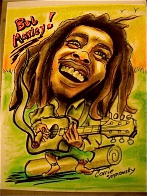 Bob Marley Caricature By Corriesoscaricatures On Deviantart