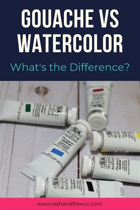 Gouache Vs Watercolor: What's the Difference? - Ebb and Flow Creative Co