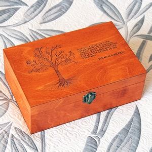 Custom Quote Wooden Box Memory Box Engraved Bible Verse Box Custom